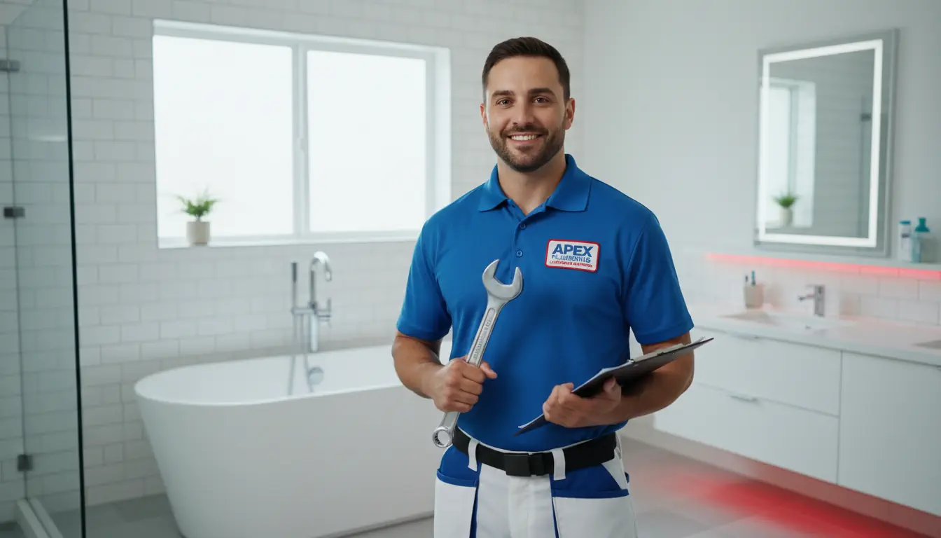 Licensed Apex Plumber in uniform